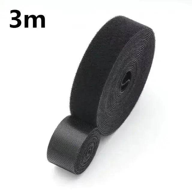 Cable Winder Tapes Storage Management Straps Self Adhesive Fastener Cord Ties Reusable Double Side Hook Loop Wire 1M 3M 5M