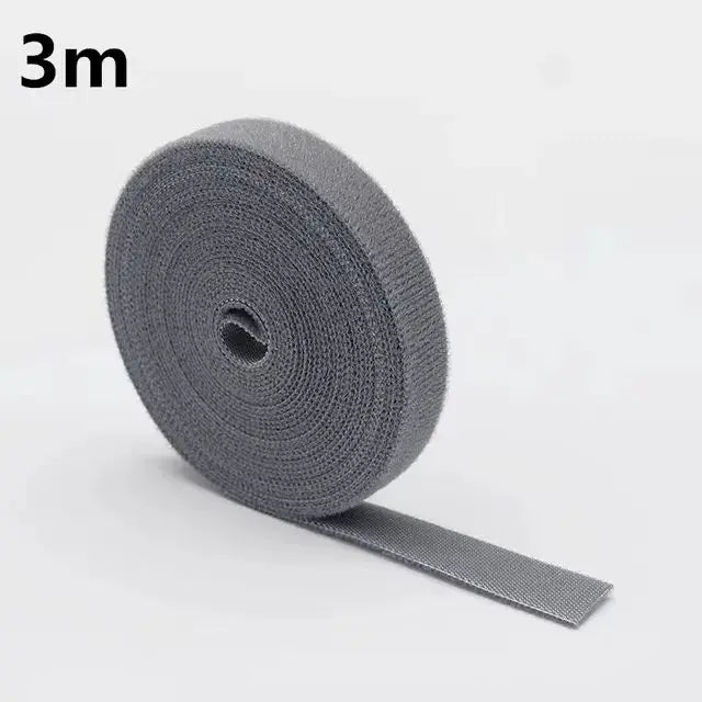 Cable Winder Tapes Storage Management Straps Self Adhesive Fastener Cord Ties Reusable Double Side Hook Loop Wire 1M 3M 5M