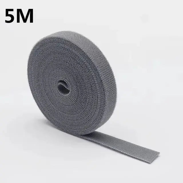 Cable Winder Tapes Storage Management Straps Self Adhesive Fastener Cord Ties Reusable Double Side Hook Loop Wire 1M 3M 5M