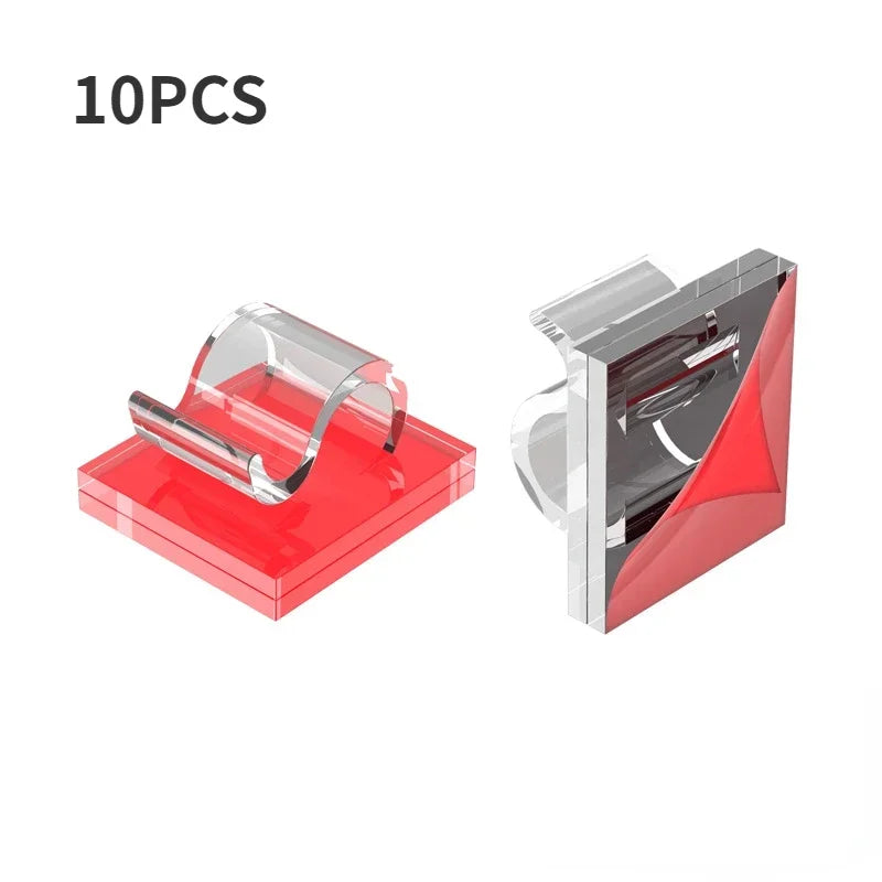 5/10PCS Cable Organizer Clips Wire Winder Holder Earphone Mouse Cord Clip Protector USB Management Manager