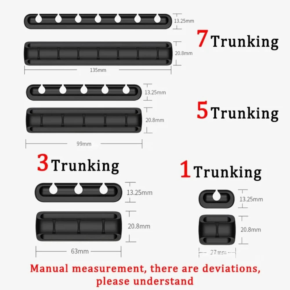 NNBILI Cable Holder Clips Cable Organizer Silicone USB Cable Winder Management Clips Self Adhesive for Mouse Keyboard Headset